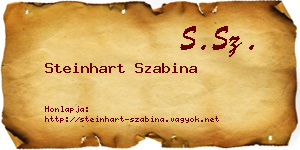 Steinhart Szabina névjegykártya