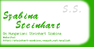 szabina steinhart business card